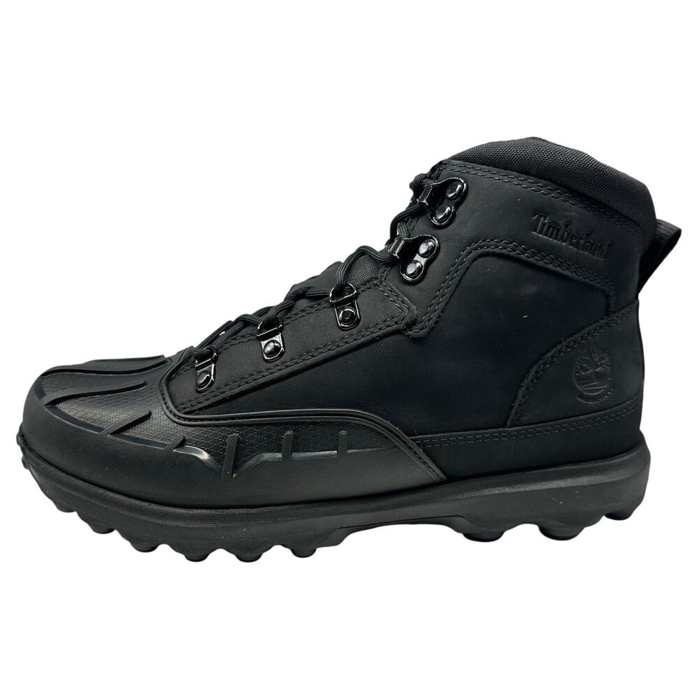 Timberland Converge Mid Lace Waterproof Juniors 6M Leather Boots Black Gorpcore